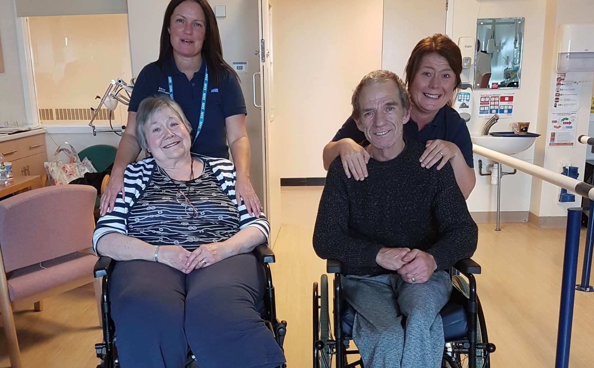 Social sharing card for A day in the life of an amputee rehab physiotherapist