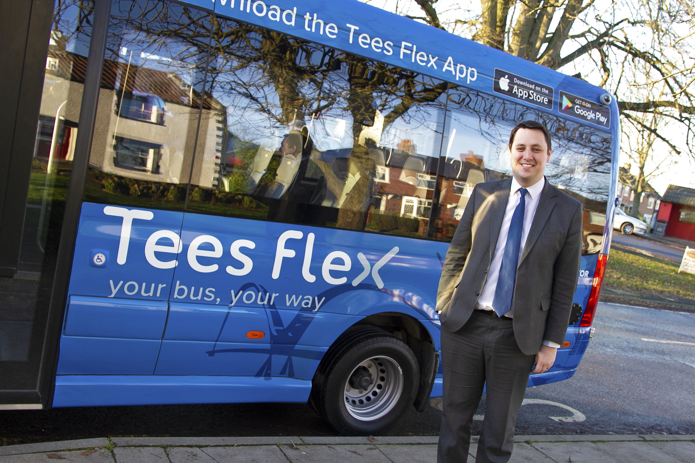 Social sharing card for Tees Valley’s on-demand bus service hits the road