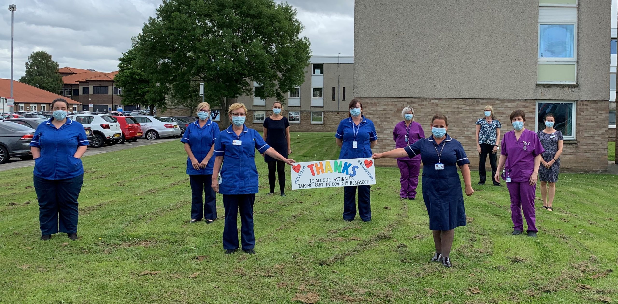 Social sharing card for Teesside NHS team leads successful research into COVID-19 treatment