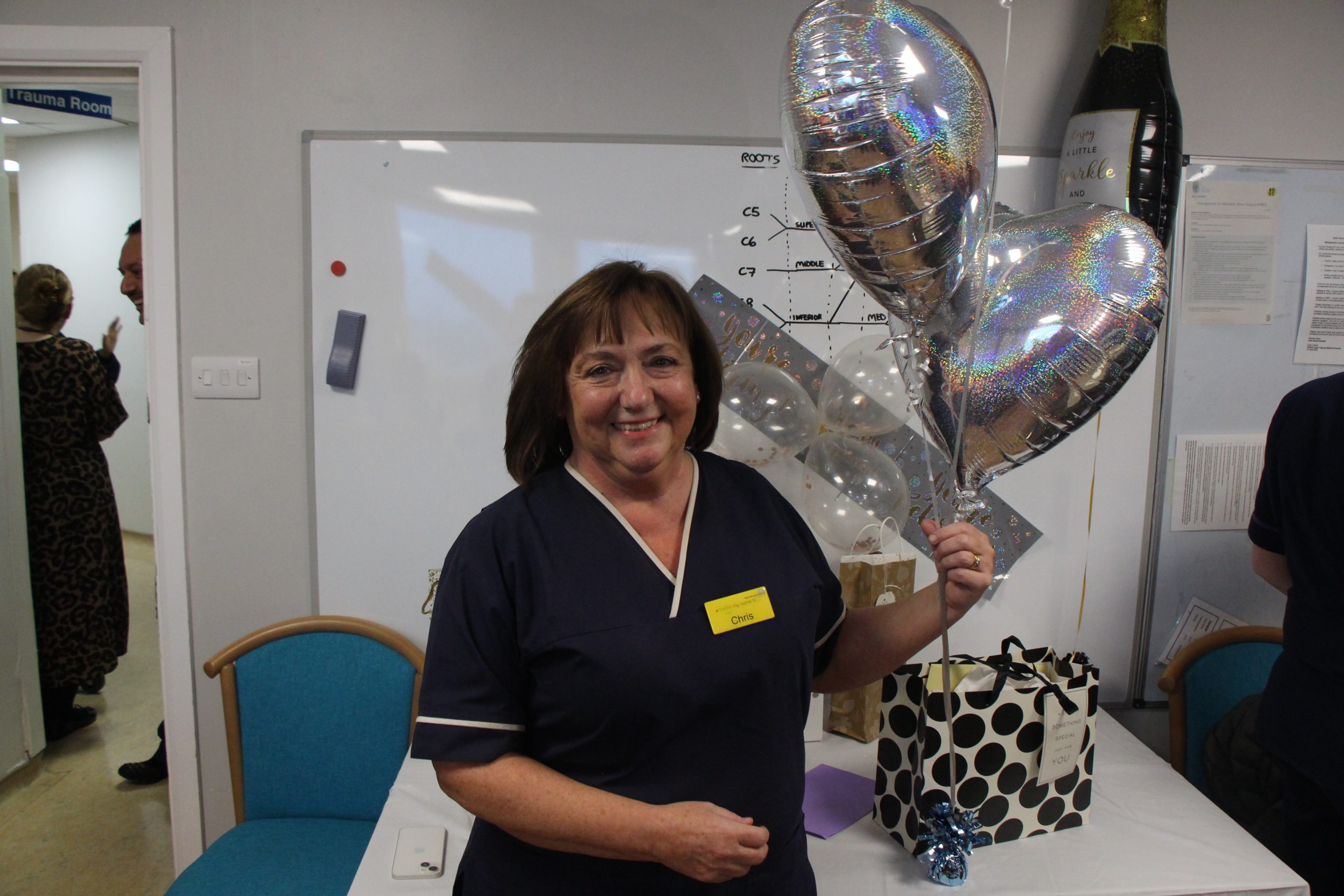 Social sharing card for Hospital matron retires after more than 45 years’ service to the NHS