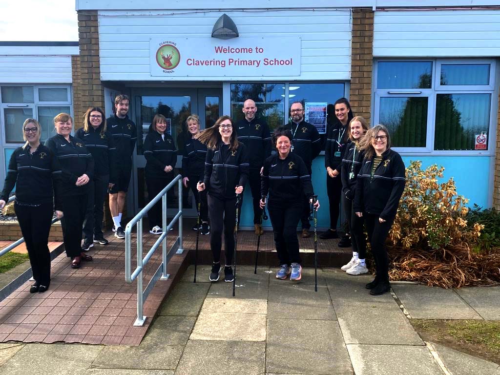 Social sharing card for Local teachers trek 26 miles to fundraise for children in hospital