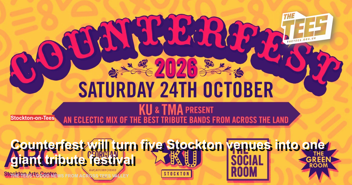 Social sharing card for Counterfest will turn five Stockton venues into one giant tribute festival