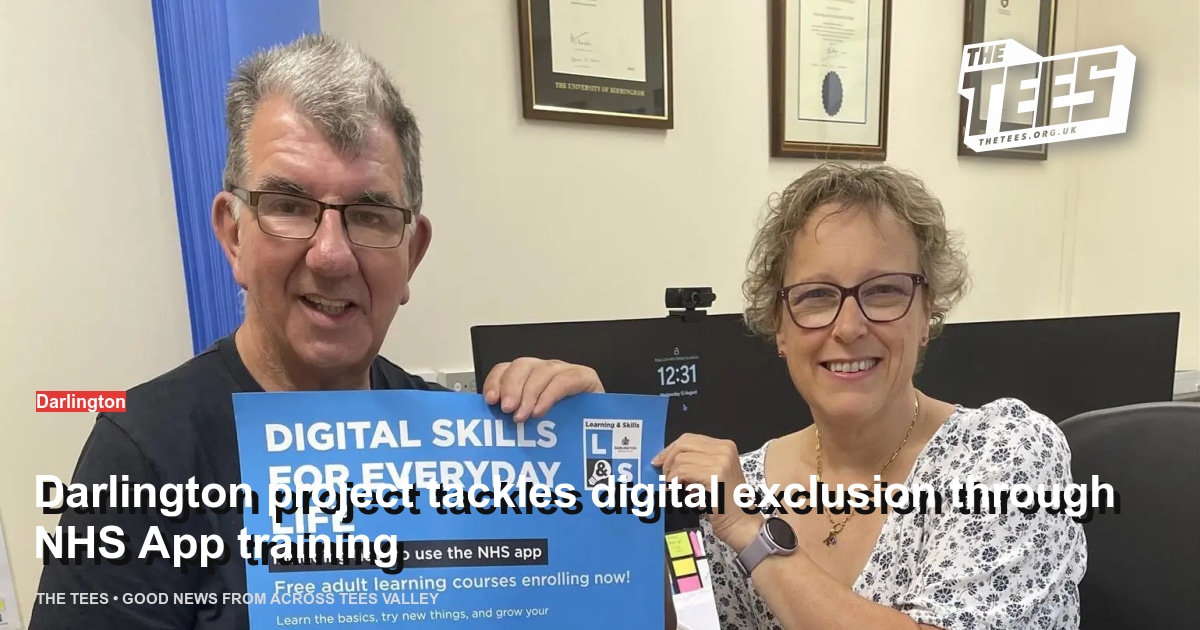 Social sharing card for Darlington project tackles digital exclusion through NHS App training
