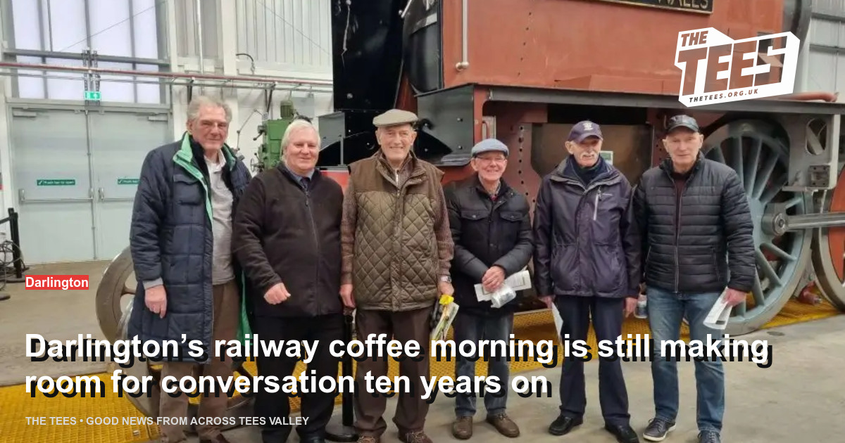 Social sharing card for Darlington’s railway coffee morning is still making room for conversation ten years on
