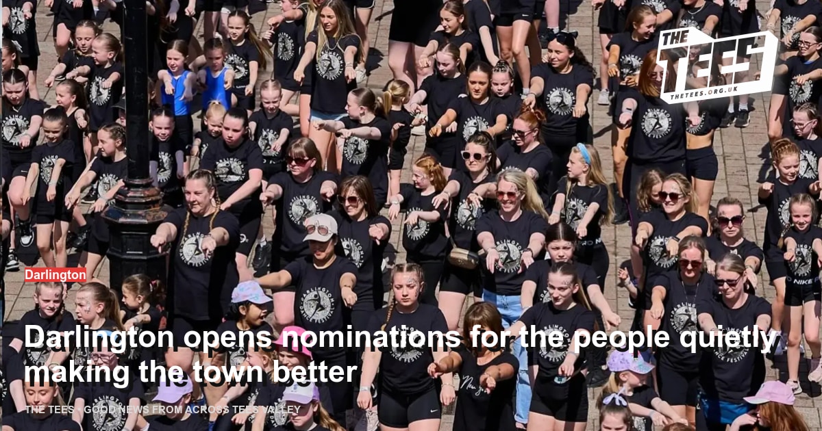 Social sharing card for Darlington opens nominations for the people quietly making the town better