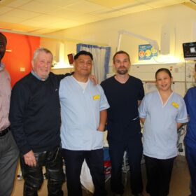 Social sharing card for A chance conversation, a fast response and the Teesside team that helped Earl survive a stroke