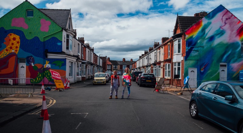 Social sharing card for Gresham murals put Middlesbrough stories of home on the walls