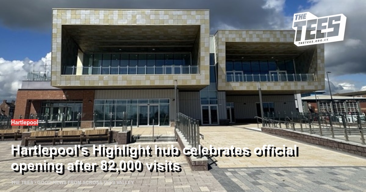 Social sharing card for Hartlepool's Highlight hub celebrates official opening after 82,000 visits