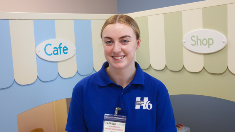 Social sharing card for Hartlepool student turns NHS placement into a route towards children’s nursing