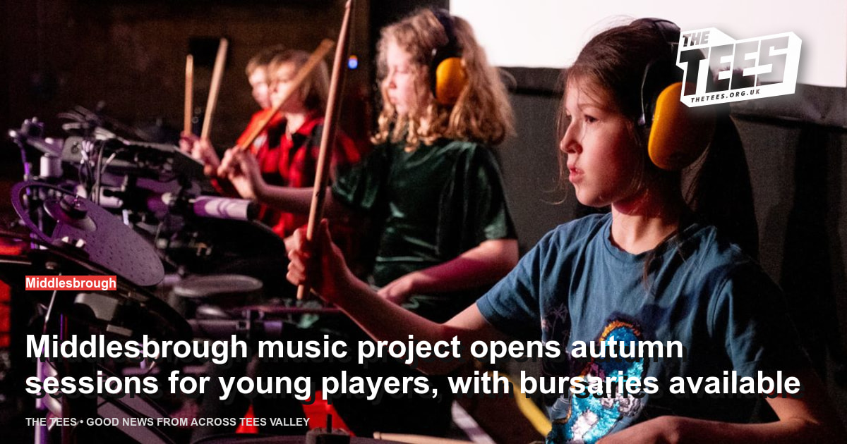 Social sharing card for Middlesbrough music project opens autumn sessions for young players, with bursaries available