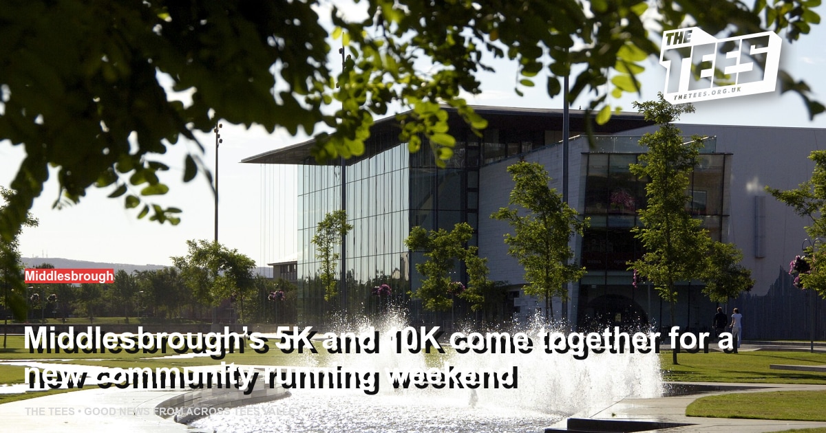 Social sharing card for Middlesbrough’s 5K and 10K come together for a new community running weekend