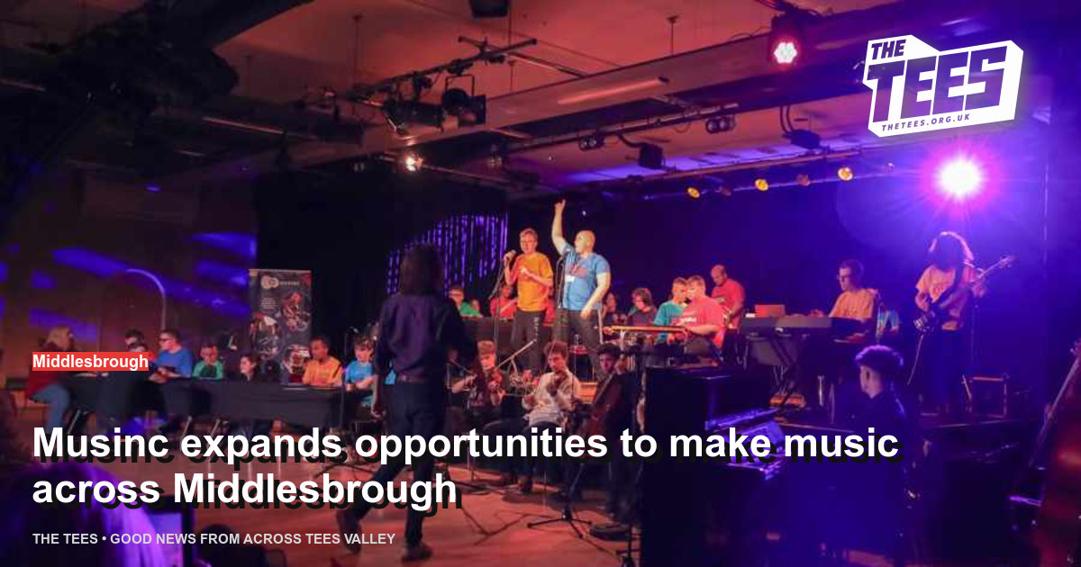 Social sharing card for Musinc expands opportunities to make music across Middlesbrough