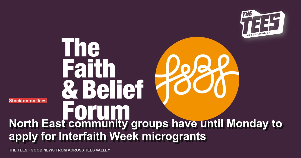 Social sharing card for North East community groups have until Monday to apply for Interfaith Week microgrants