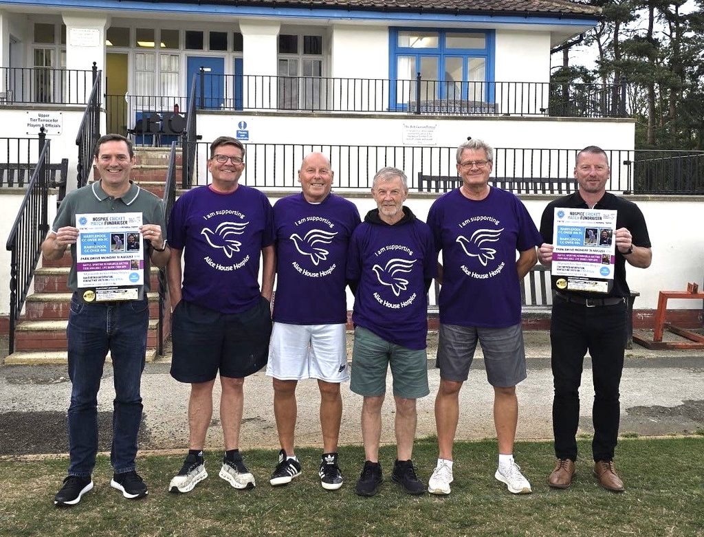 Social sharing card for Park Drive’s bank holiday sport weekend will raise money for Alice House Hospice
