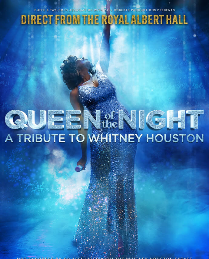 Social sharing card for Whitney Houston tribute returns to Darlington with full live band