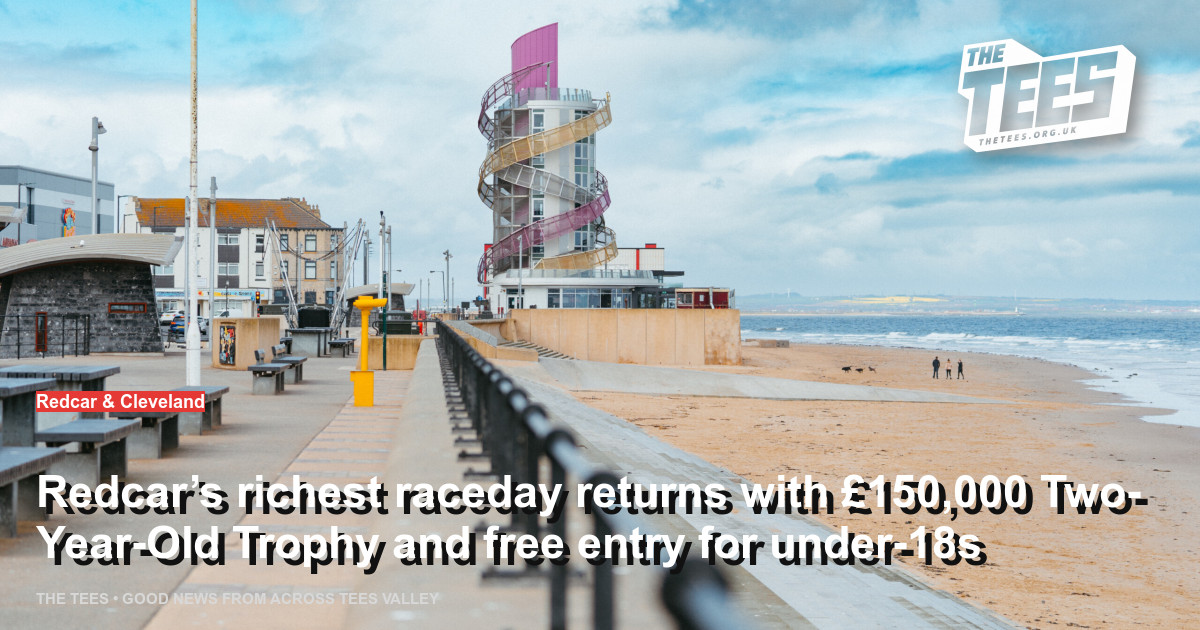 Social sharing card for Redcar’s richest raceday returns with £150,000 Two-Year-Old Trophy and free entry for under-18s