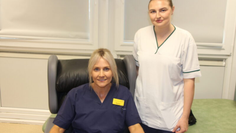 Social sharing card for Specialist chairs lift day-one mobilisation at North Tees