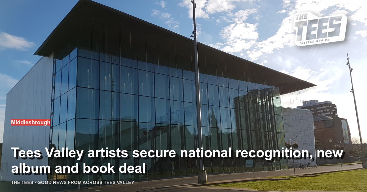 Social sharing card for Tees Valley artists secure national recognition, new album and book deal
