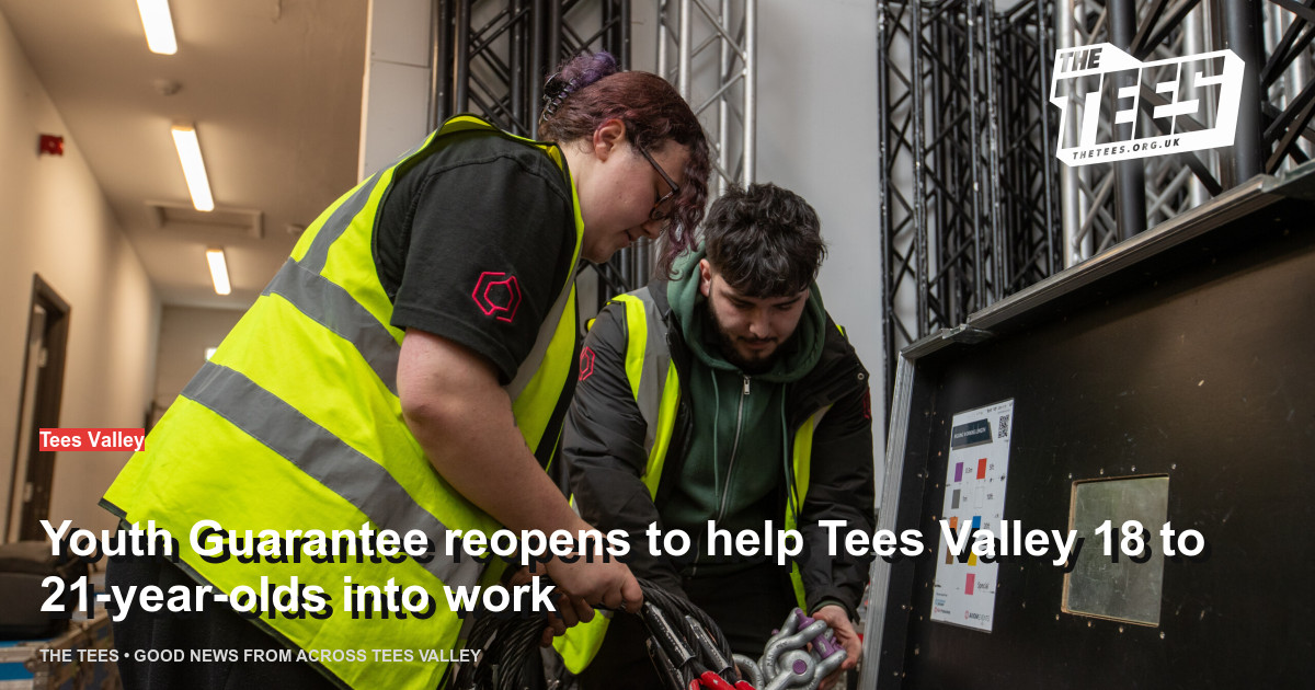 Social sharing card for Youth Guarantee reopens to help Tees Valley 18 to 21-year-olds into work