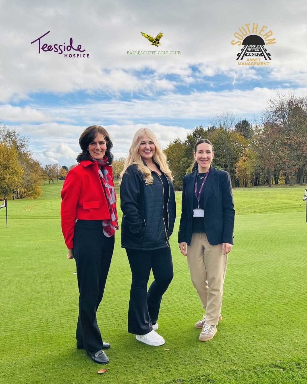 Social sharing card for Teesside Hospice golf day brings local teams together to support end-of-life care