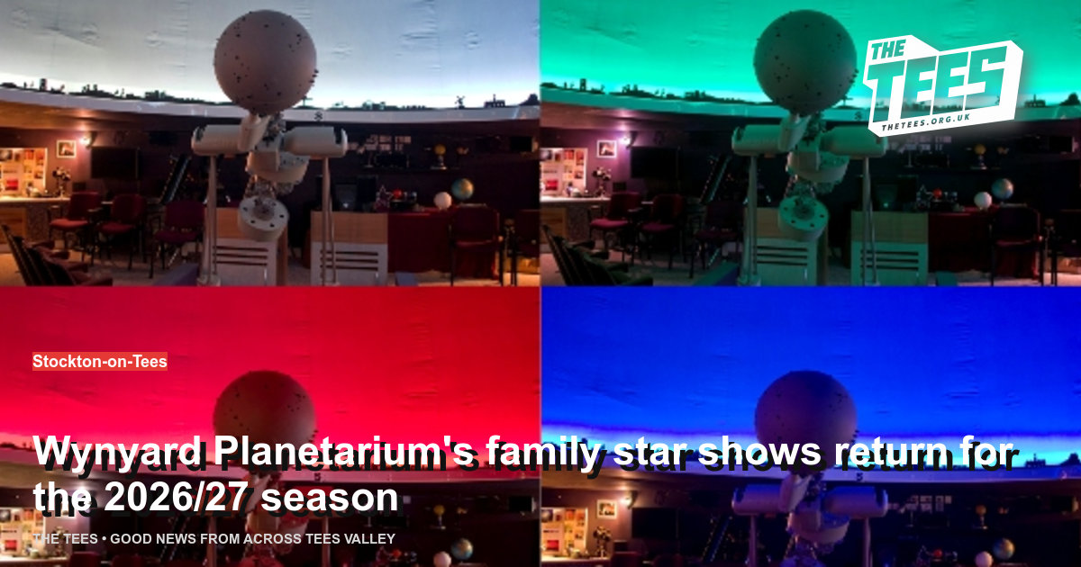 Social sharing card for Wynyard Planetarium's family star shows return for the 2026/27 season