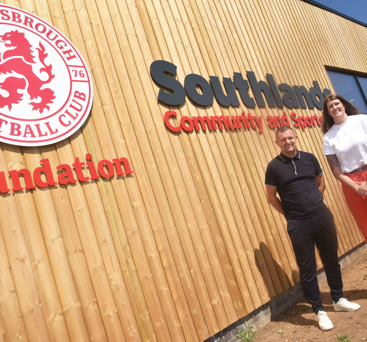 Charlotte Dinsdale and Gary Hamilton, co-chairs linked to the TS3 neighbourhood project