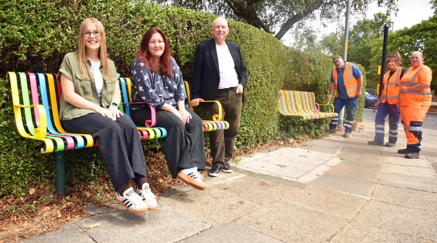 Colourful buddy benches installed in Linthorpe, Middlesbrough