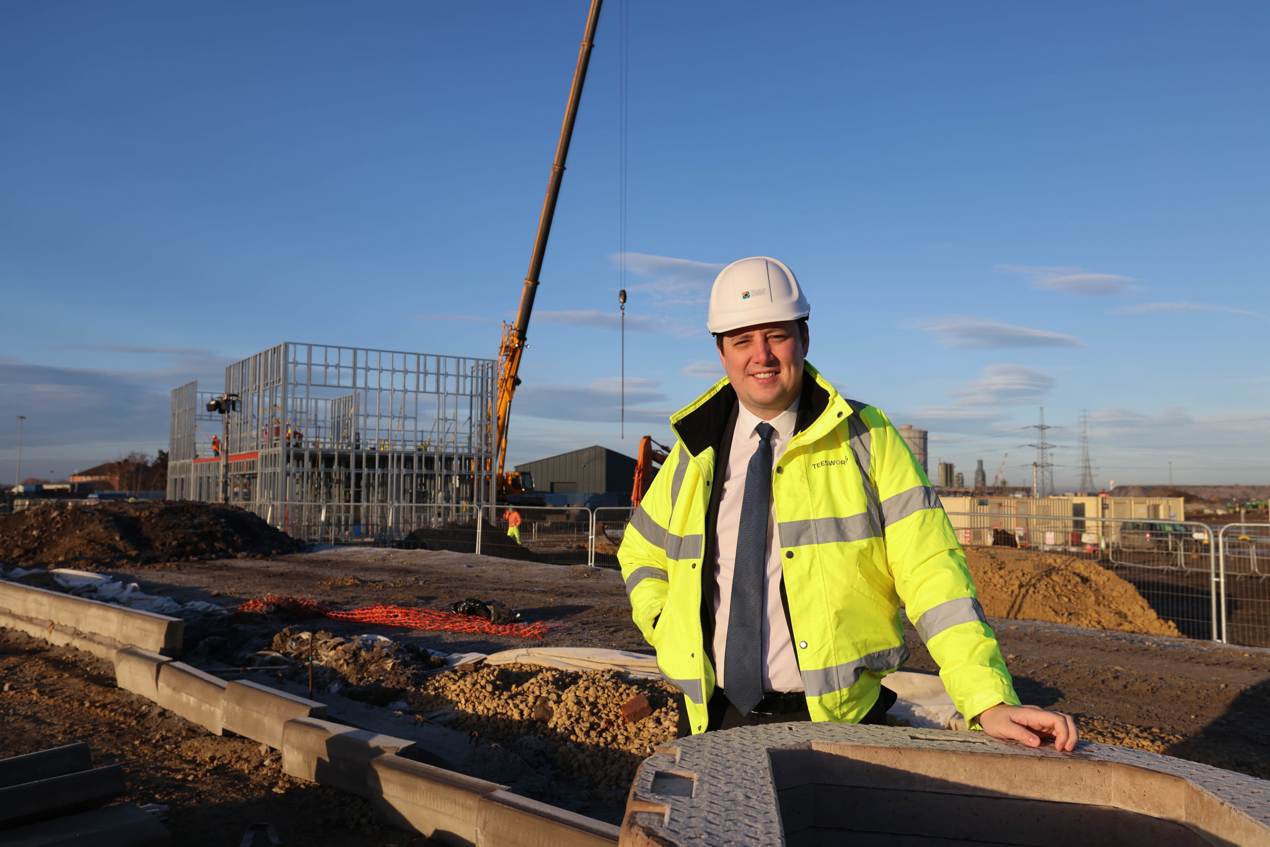 Taken: 18th January 2022 Tees Works with Tees Valley Mayor Ben Houchen and general progress shots. Image Byline: Dave Charnley Photography.