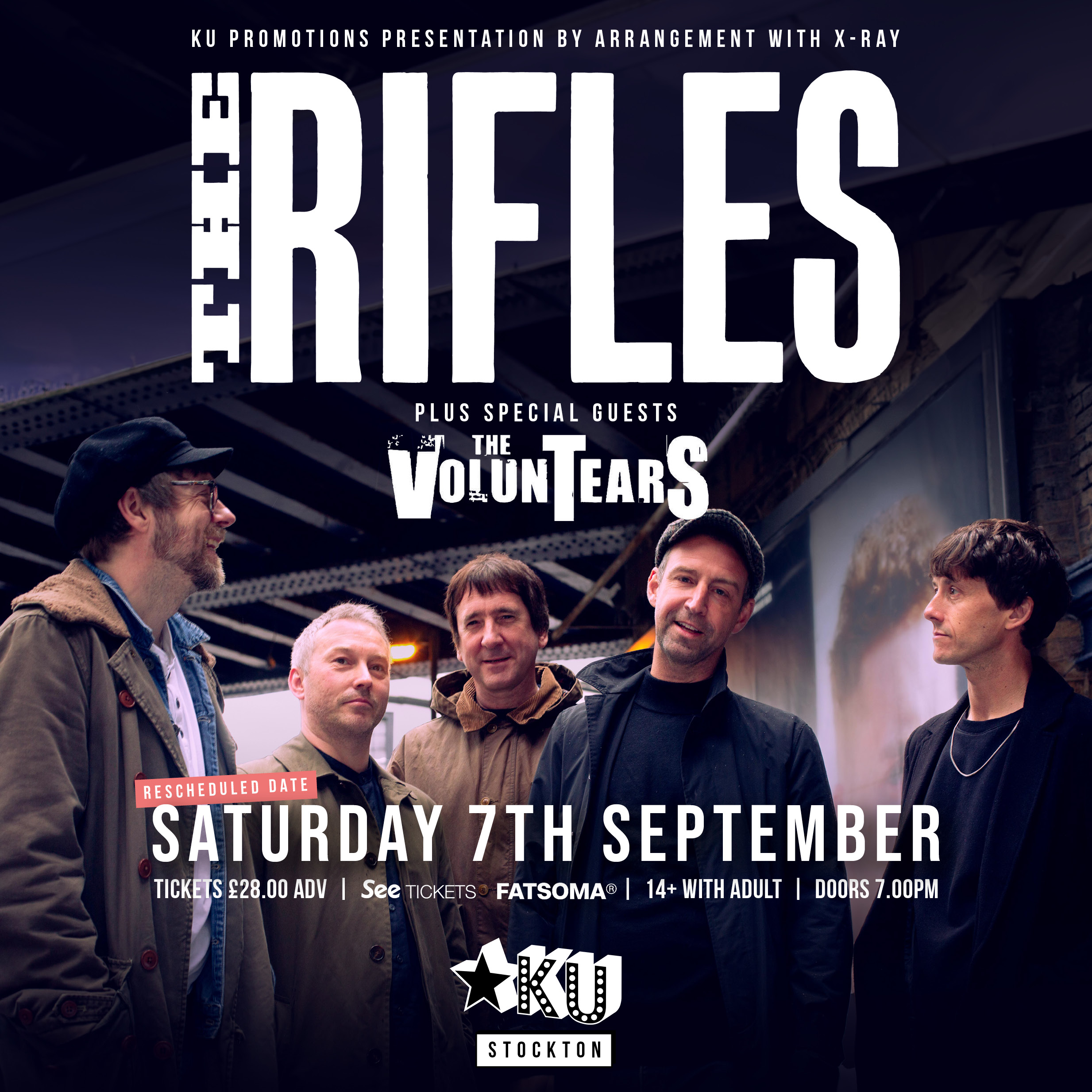 Indie Rock Sensation The Rifles Set to Electrify Stockton’s KU in September