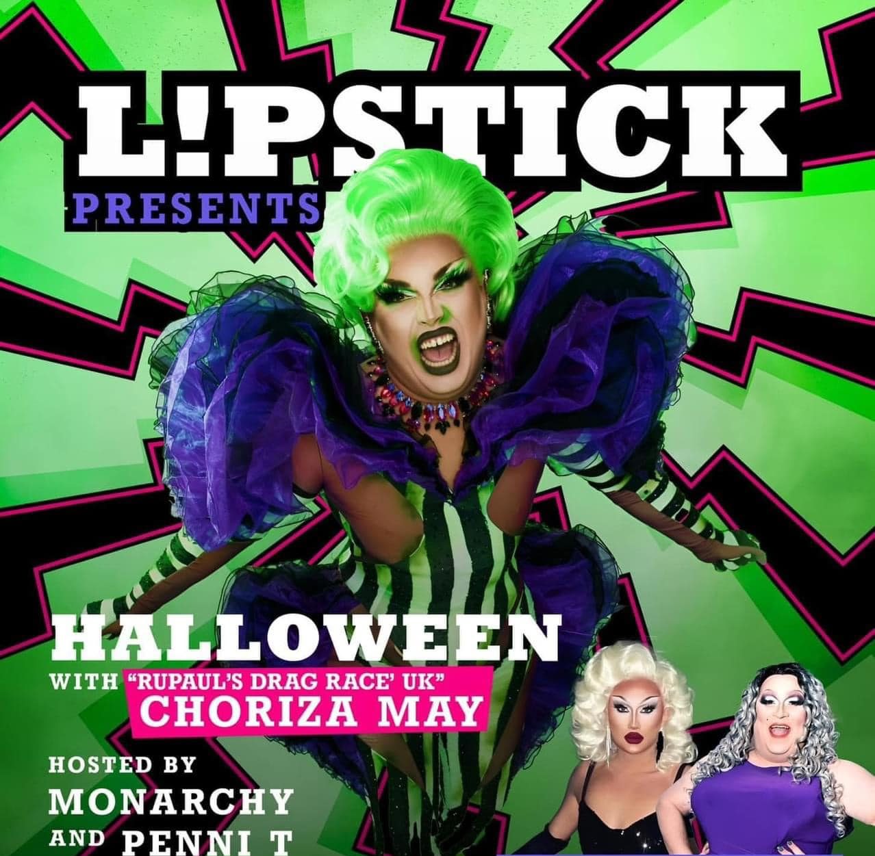 L!pstick Event: A Spooky Celebration of LGBTQIA+ Performers